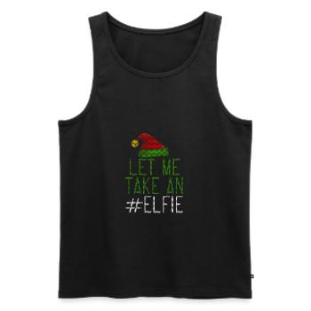 Let Me Take An Elfie Ugly Style - Männer Premium Bio Tank Top - Schwarz - Vorne - AI Model Male 178 light (178cm)
