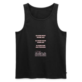 So kann man sich täuschen. Fibromyalgie. Geschenk. - Männer Premium Bio Tank Top - Schwarz - Vorne - Michal (187cm)