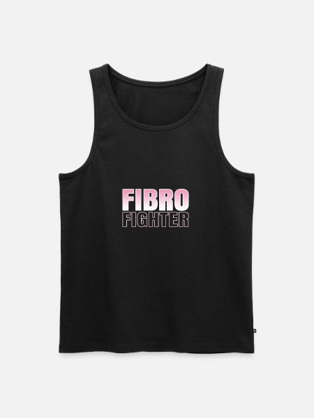 Fibrofighter. Tolles Design für die Fibromyalgie. - Herre Premium økologisk tanktop - sort