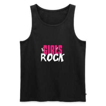 climb climber klettern Christmas Weihnachten fels - Männer Premium Bio Tank Top - Schwarz - Vorne - AI Model Male 178 light (178cm)
