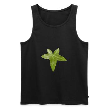 ivy leaf - Men's Premium Organic Tank Top - black - Front - AI Model Male 178 light (178cm)