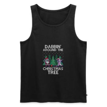 Dabbing Santa Dabbing Einhorn Weihnachten Geschenk - Männer Premium Bio Tank Top - Schwarz - Vorne - Michal (187cm)