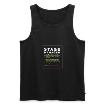 Régisseur T-shirt Cadeau - Débardeur bio Premium Homme - noir - Devant - AI Model Male 178 light (178cm)