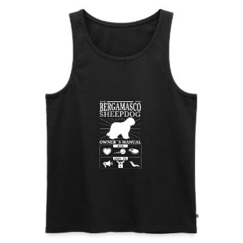 Bergamasker Hirtenhund Besitzer Geschenk - Männer Premium Bio Tank Top - Schwarz - Vorne - Michal (187cm)