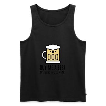 Achetez-moi une bière! (Junggessellenabschied) - Débardeur bio Premium Homme - noir - Devant - Michal (187cm)