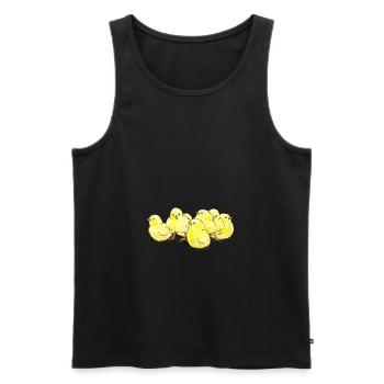 Many little chicks The perfect gift - Men's Premium Organic Tank Top - black - Front - AI Model Male 178 light (178cm)