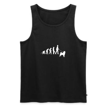 shirt cadeau elkhound norvégien - Débardeur bio Premium Homme - noir - Devant - Michal (187cm)