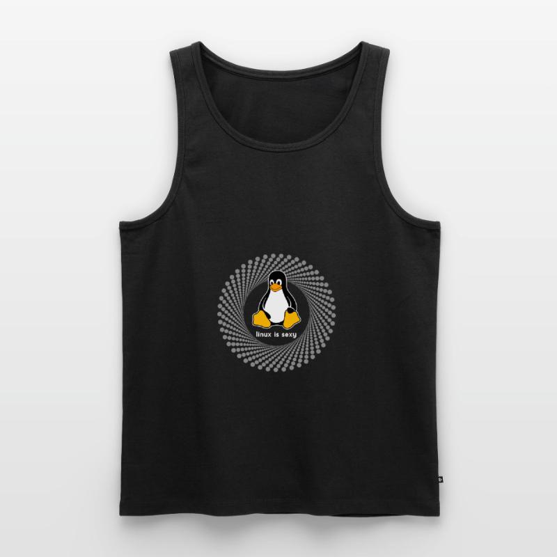 Pingouin pc Computer Nerd sysadmin programme geek Débardeur bio Premium Homme