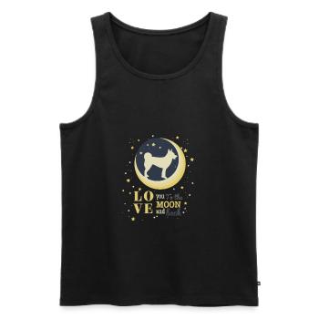 Lundehund norvégien Chien T-shirt cadeau d'amour - Débardeur bio Premium Homme - noir - Devant - Michal (187cm)