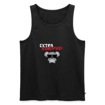 Koala - T-Shirt - Sonnenbrille - Extra - Männer Premium Bio Tank Top - Schwarz - Vorne - AI Model Male 178 light (178cm)