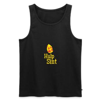 Hulp Sint Sinterklaas - Männer Premium Bio Tank Top - Schwarz - Vorne - AI Model Male 178 light (178cm)