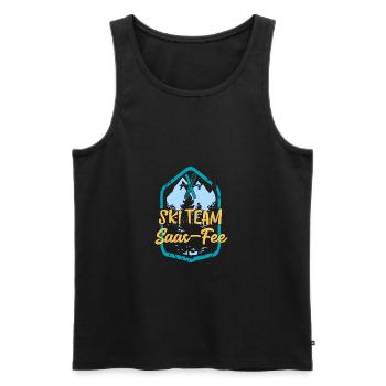 Skiteam Saas-Fee Ski Team Geschenk - Männer Premium Bio Tank Top - Schwarz - Vorne - AI Model Male 178 light (178cm)