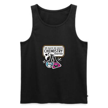Nous avons tellement de chimie ensemble la Saint-Valentin - Débardeur bio Premium Homme - noir - Devant - Michal (187cm)