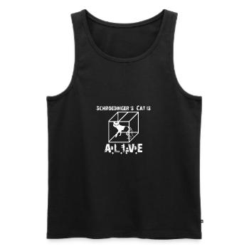 Schrodinger's Cat - Schroedinger's Cat Big Bang - Men's Premium Organic Tank Top - black - Front - AI Model Male 178 light (178cm)