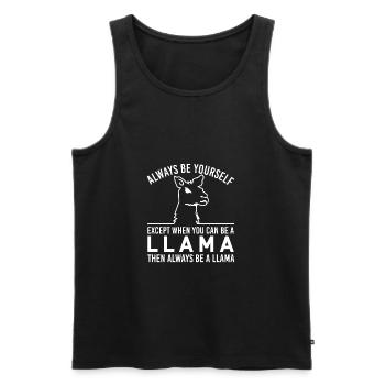 Always Be Yourself - Men's Premium Organic Tank Top - black - Front - AI Model Male 178 light (178cm)