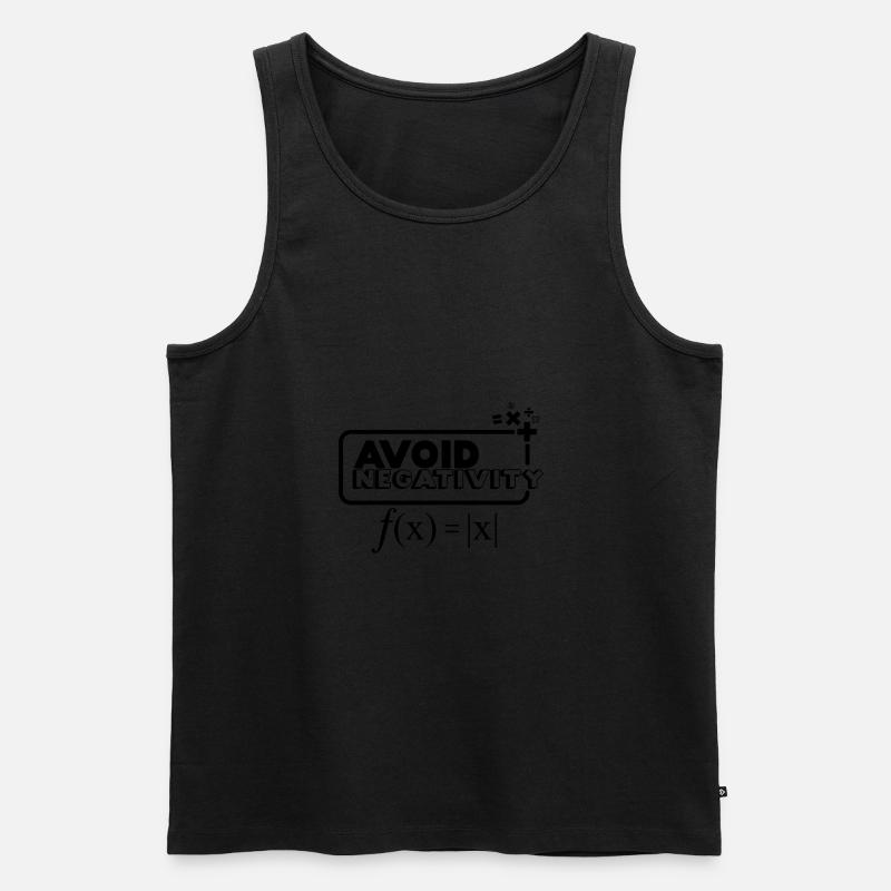 Avoid Negativity - schwarz - Männer Premium Bio Tank Top - Schwarz