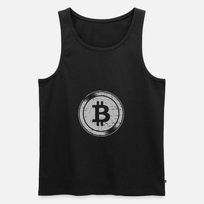 Bitcoin - Männer Premium Bio Tank Top - Schwarz