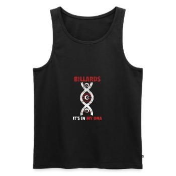 Billiards its in my DNA gift billiard player - Men's Premium Organic Tank Top - black - Front - AI Model Male 178 light (178cm)