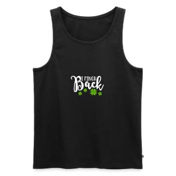 I Pinch Back St. Patricks Day Green Irish Shamrock - Men's Premium Organic Tank Top - black - Front - AI Model Male 178 light (178cm)