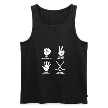 Hockey Hockeyspieler Eishockey Geschenk - Männer Premium Bio Tank Top - Schwarz - Vorne - Michal (187cm)