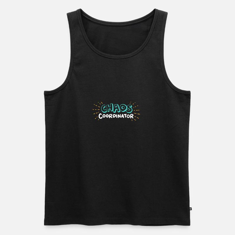 Coordinateur CHAOS - Débardeur bio Premium Homme - noir