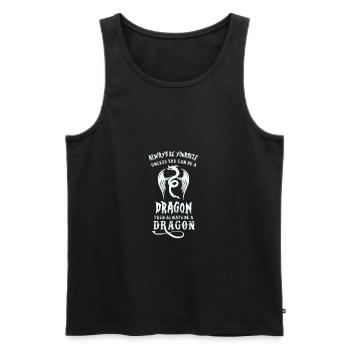Soyez toujours vous-même si vous pouvez être un dragon - Débardeur bio Premium Homme - noir - Devant - Michal (187cm)