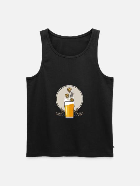 Beersplash - Männer Premium Bio Tank Top - Schwarz