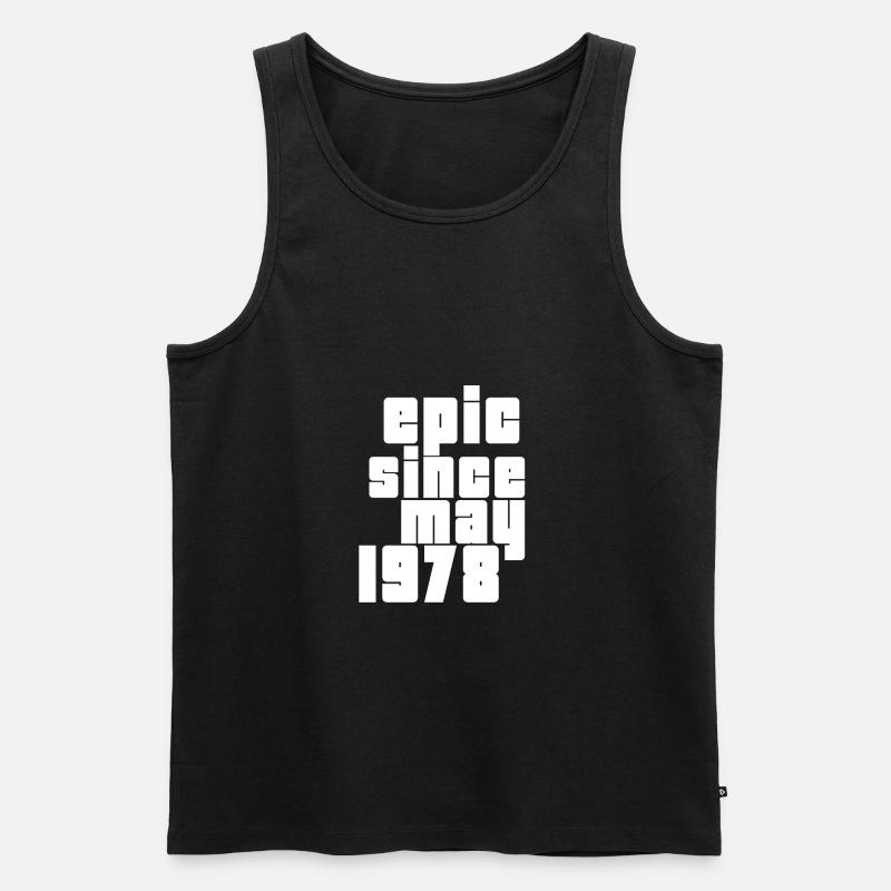 epic since may 1978 - Männer Premium Bio Tank Top - Schwarz