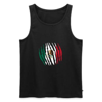 Claw Klaue Heimat Herkunft Mexiko png - Männer Premium Bio Tank Top - Schwarz - Vorne - AI Model Male 178 light (178cm)