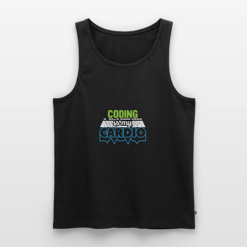 PROGRAMMERS Coding est mon développeur Cardio Funny Débardeur bio Premium Homme