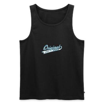 Original since 1979 Gift, Gift Idea, Gift - Men's Premium Organic Tank Top - black - Front - Michal (187cm)