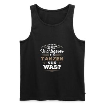 Tanzen, Dancing, Geschenk - Männer Premium Bio Tank Top - Schwarz - Vorne - Michal (187cm)