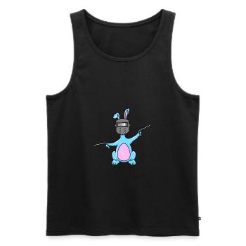 Soudeurs soudure cadeau de Pâques lapin Ha - Débardeur bio Premium Homme - noir - Devant - Michal (187cm)