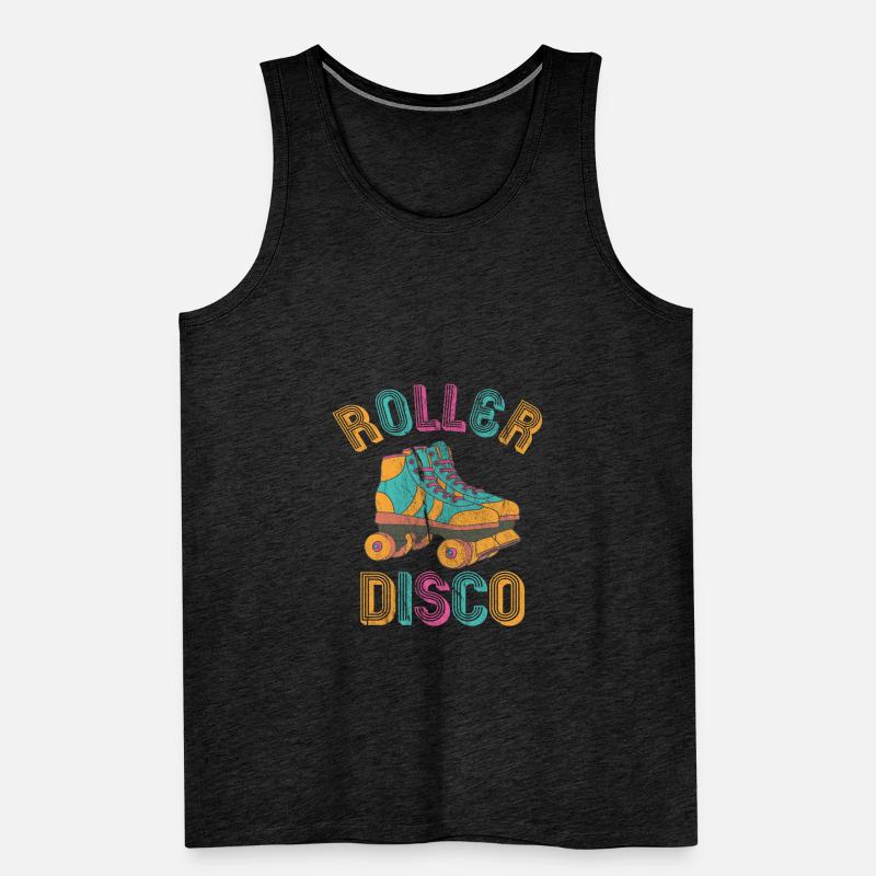Roller Disco Roller Skate Party 80s Gift Men's Premium Organic Tank Top