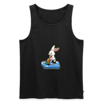 I love Hockey Ice Hockey Happy Easter Gift - Men's Premium Organic Tank Top - black - Front - Michal (187cm)