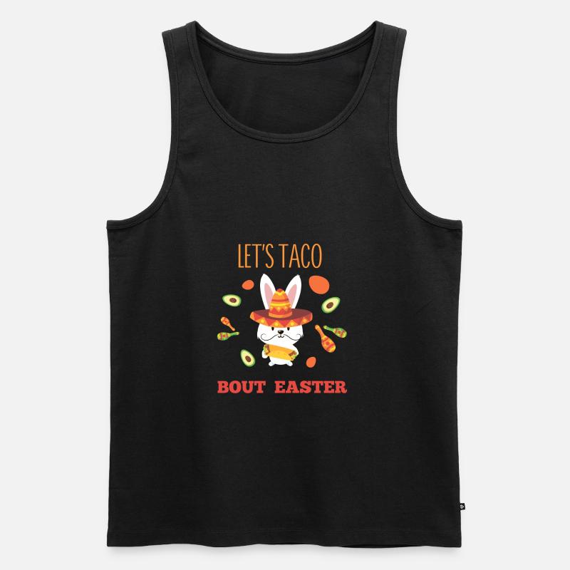 Let's taco about easter - Männer Premium Bio Tank Top - Schwarz