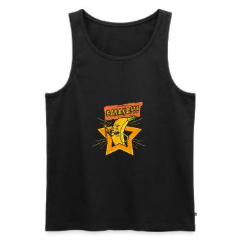 Banane - Banana Riot - Débardeur bio Premium Homme - noir - Devant - Michal (187cm)