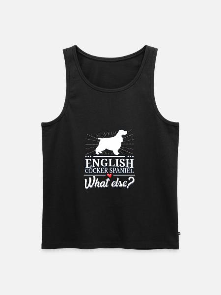 English Cocker Spaniel what else? - Herre Premium økologisk tanktop - sort