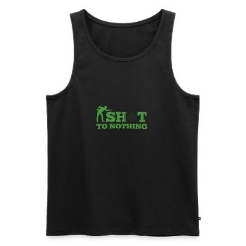 Snooker shot to nothing - Men's Premium Organic Tank Top - black - Front - Michal (187cm)