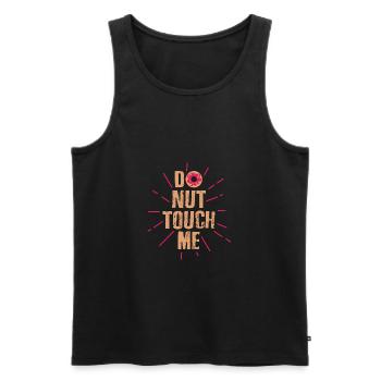 Do not touch me - Men's Premium Organic Tank Top - black - Front - AI Model Male 178 light (178cm)