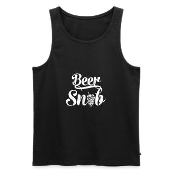 Hops - beer brewer - brewery - brewmaster - Men's Premium Organic Tank Top - black - Front - AI Model Male 178 light (178cm)