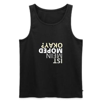 Moped Geschenk für Moped Freunde - Männer Premium Bio Tank Top - Schwarz - Vorne - AI Model Male 178 light (178cm)