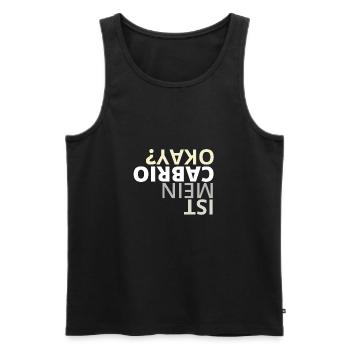 Cabrio Geschenk für Cabriolet Freunde - Männer Premium Bio Tank Top - Schwarz - Vorne - Michal (187cm)