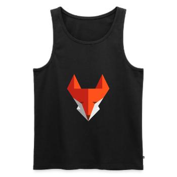 Fuchs - Männer Premium Bio Tank Top - Schwarz - Vorne - Michal (187cm)