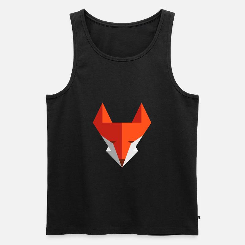 Fuchs - Männer Premium Bio Tank Top - Schwarz
