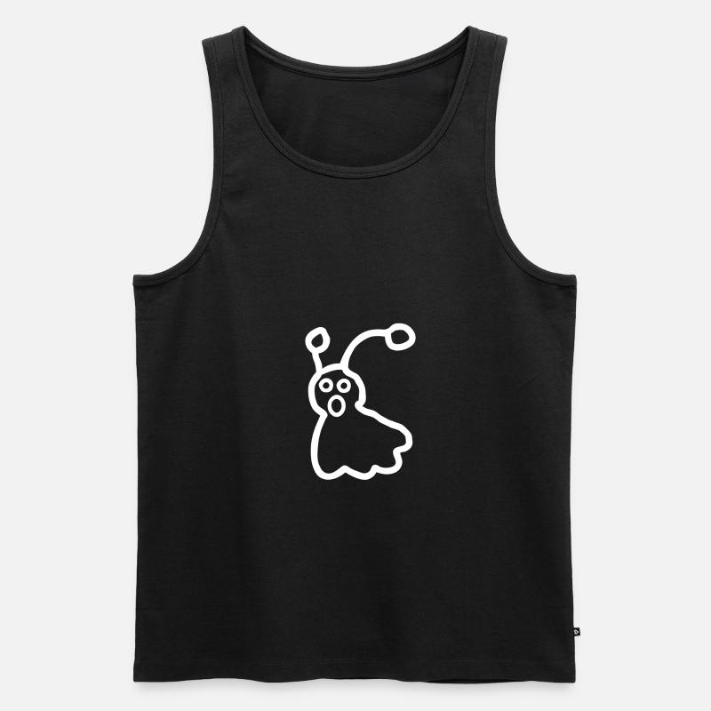 Schnecke - Männer Premium Bio Tank Top - Schwarz
