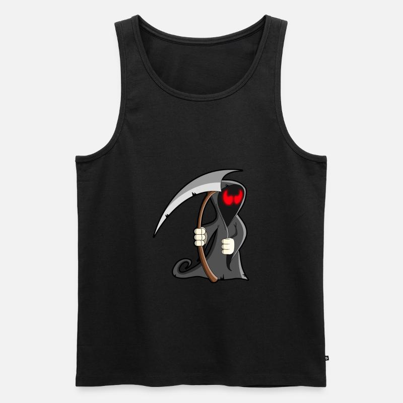 Sensenmann - Männer Premium Bio Tank Top - Schwarz
