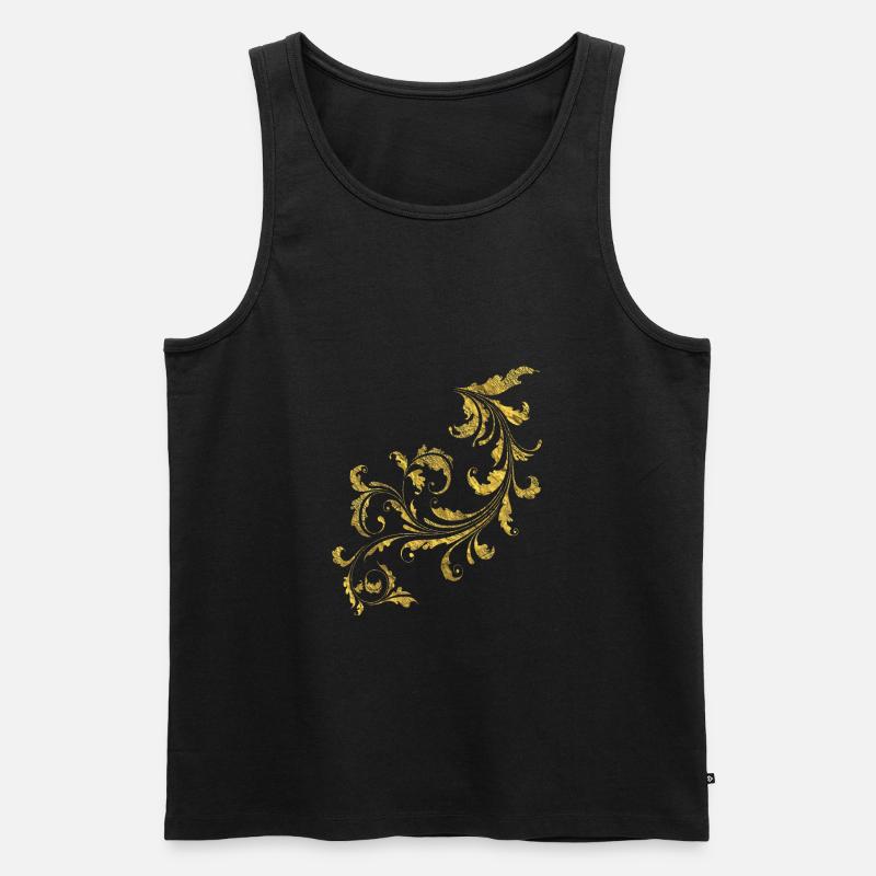 Schnörkel - Männer Premium Bio Tank Top - Schwarz