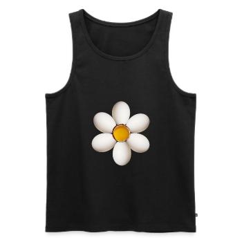 Fleur d’oeuf - Débardeur bio Premium Homme - noir - Devant - Michal (187cm)