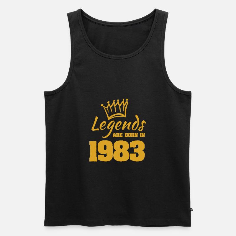 1983 - Männer Premium Bio Tank Top - Schwarz